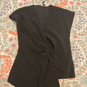 Ark & Co Black V-Neck Top